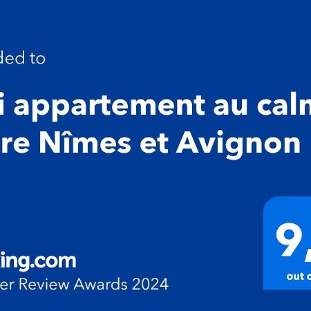 Joli Appartement Au Calme Entre Nimes Et Avignon Meynes Exterior photo